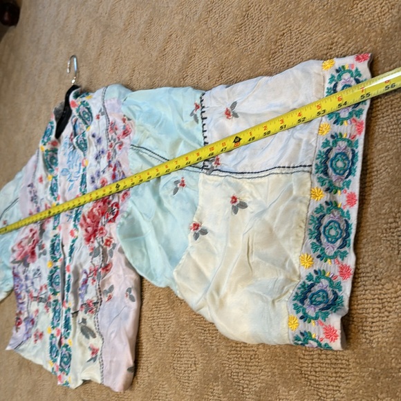 Embroidered Johnny Was Silk Kimono - Picture 4 of 13